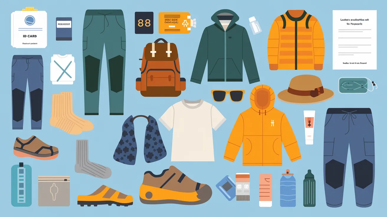 General Hiking Packing List