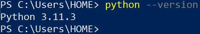 Python Installation Screenshot